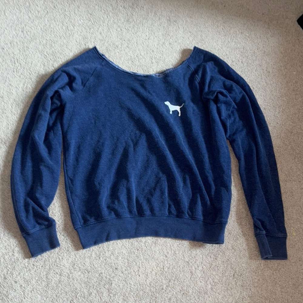 Victoria's Secret Navy Blue Crew Neck Sweater